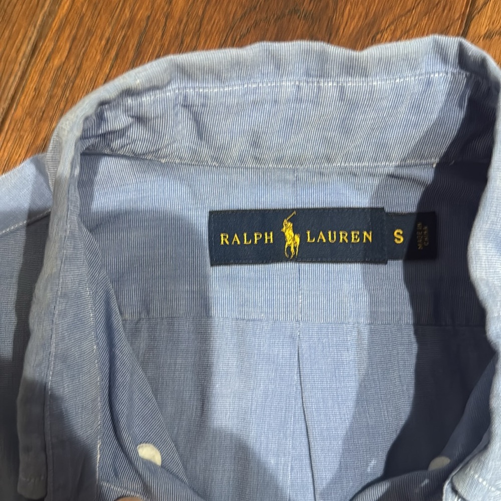 Ralph Lauren Blue Casual Button Down Shirt - Picture 3 of 3